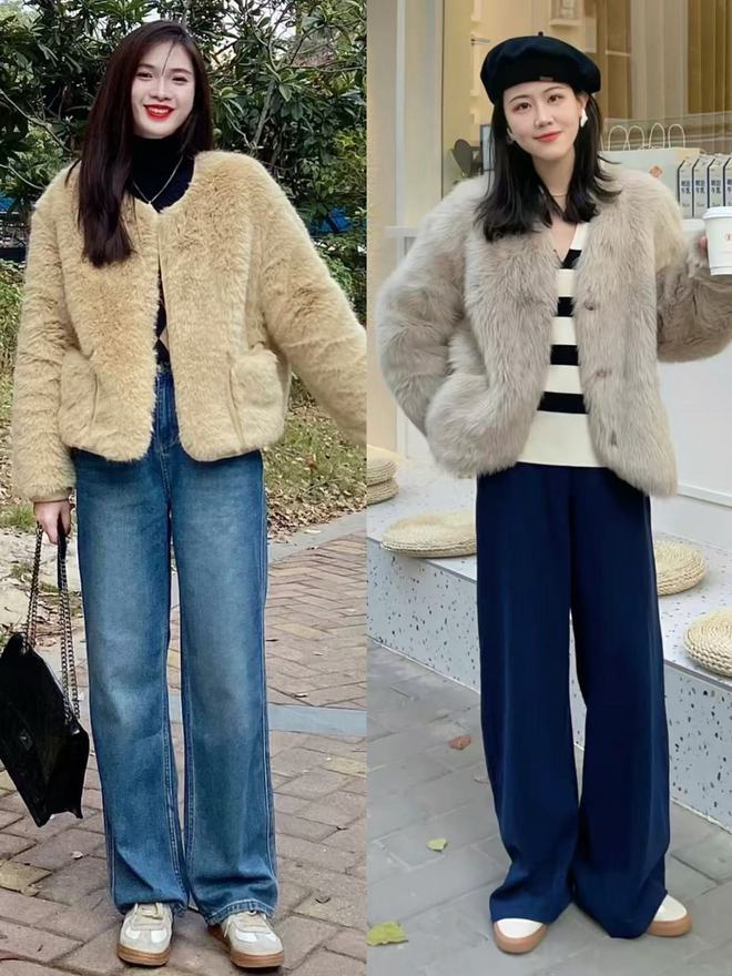 街的“皮草+运动鞋”却个个洋气又好看J9国际集团上海女生是真会穿！满大(图4)